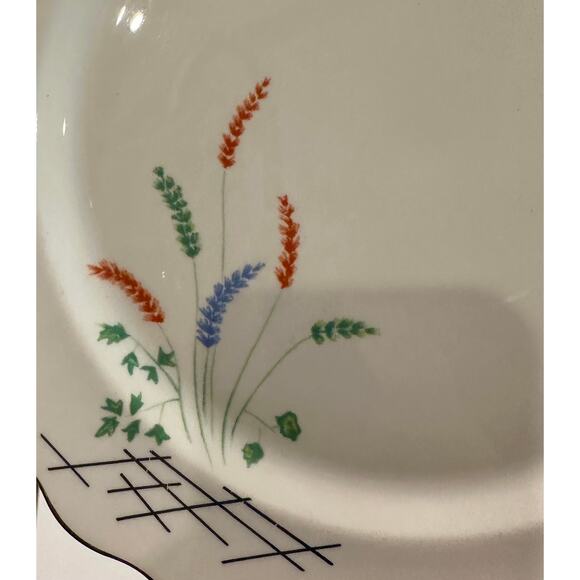 WS George Serving Bowl | Asian Style, Multicolor Reeds,‎ Silver Trim | - Picture 2 of 5